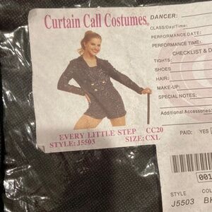 Curtain Call Costumes "Every Little Step" Short Jumpsuit – Child XL